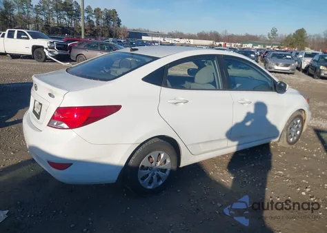 2016 Hyundai Accent Se z USA, uszkodzony, nr VIN KMHCT4AE4GU127872